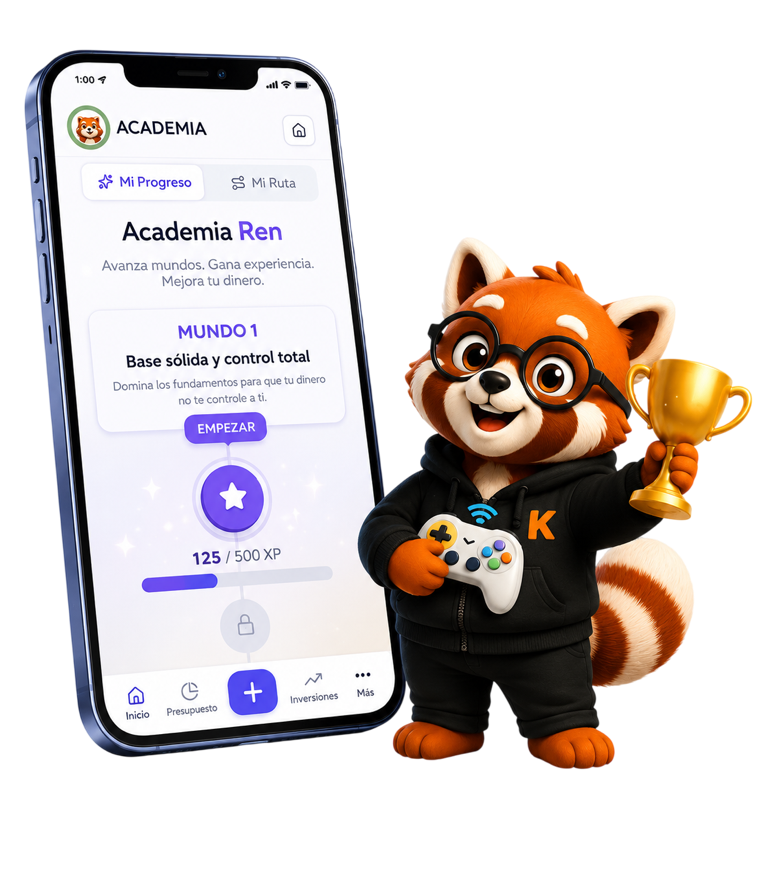 Academia Ren: aprende finanzas de forma gamificada con niveles y XP